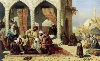 unknow artist Arab or Arabic people and life. Orientalism oil paintings 135